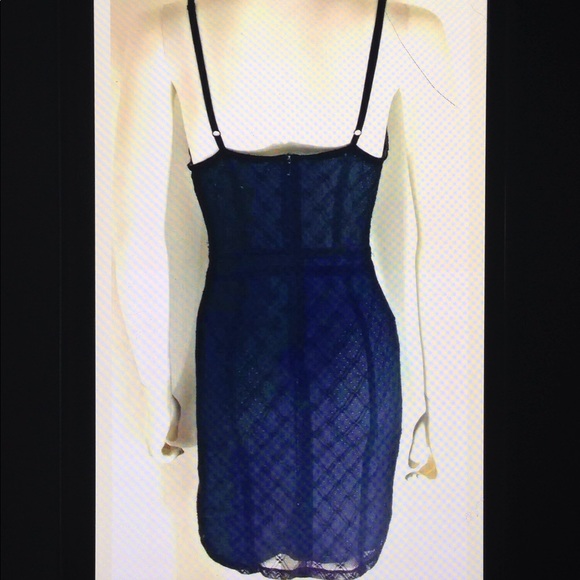 Zara Trafaluc Lace Bodycon Stretch LBD Mini Dress - Picture 2 of 8